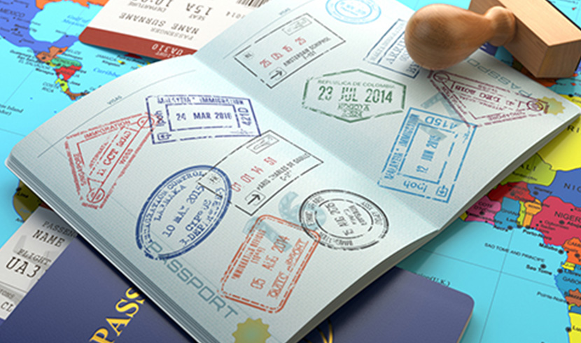 ビザ申請、航空券、保険などの手配