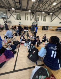 バレーボール中の様子